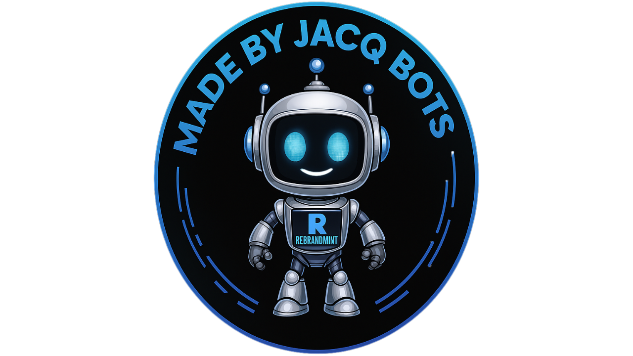 Made by Jacq Bots - Rebrandmint