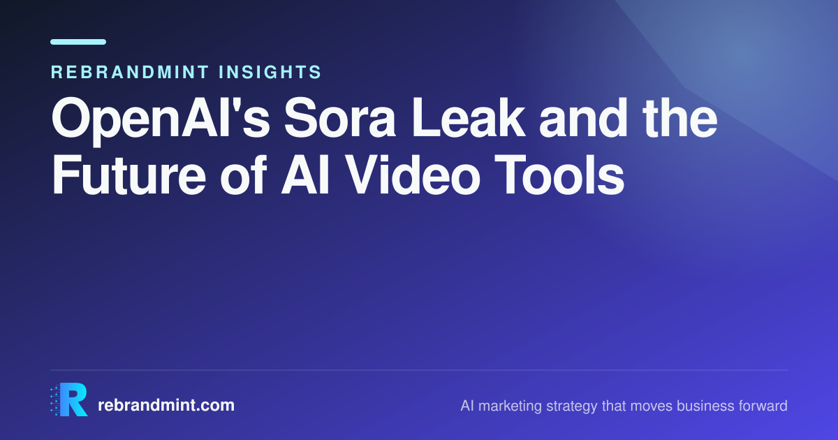 OpenAI's Sora Leak and the Future of AI Video Tools